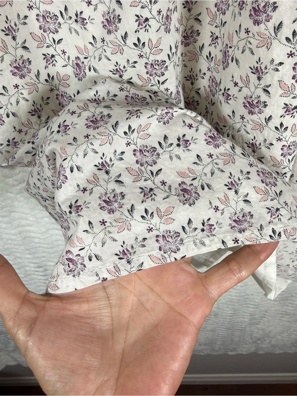 Gap kids Floral Long Sleeve Square Neck Dress - Cream with Mauve. Beautiful 😍 - Picture 12 of 12